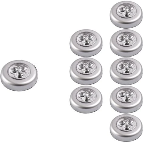 Veilleuses Lot De 9 Spot Lampe LED Éclairage De Nuit Autocollant Alimenté Par 3 Piles/Batteries Pour Penderie/Placard/Étagère/Entrée/Cuisine/Passage GrooFoo 1 Veilleuses Lot De 9 Spot Lampe LED Éclairage De Nuit Autocollant Alimenté Par 3 Piles/Batteries Pour Penderie/Placard/Étagère/Entrée/Cuisine/Passage GrooFoo