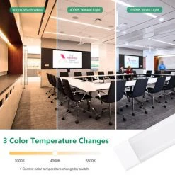 XICHAO Lampe De Purification De Luminaires à LED Carré 3 Températures De Couleur Lampe D'éclairage De Plafond Sous La Lumière De L'armoire 115cm 8 XICHAO Lampe De Purification De Luminaires à LED Carré 3 Températures De Couleur Lampe D'éclairage De Plafond Sous La Lumière De L'armoire 115cm -Promos Réglette & réglette LED Boutique 41860925 4