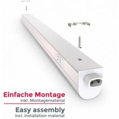 B.K.Licht Lot De 2 Réglettes LED Pour Cuisine Et Atelier, Platine LED 8W, Longueur 573 Mm, 700 Lm, Lumière Blanche Neutre 4000K 7 B.K.Licht Lot De 2 Réglettes LED Pour Cuisine Et Atelier, Platine LED 8W, Longueur 573 Mm, 700 Lm, Lumière Blanche Neutre 4000K -Promos Réglette & réglette LED Boutique 42446169 3