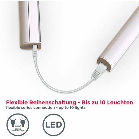 B.K.Licht Lot De 2 Réglettes LED Pour Cuisine Et Atelier, Platine LED 8W, Longueur 573 Mm, 700 Lm, Lumière Blanche Neutre 4000K 5 B.K.Licht Lot De 2 Réglettes LED Pour Cuisine Et Atelier, Platine LED 8W, Longueur 573 Mm, 700 Lm, Lumière Blanche Neutre 4000K – Image 5