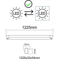 LUTECE-ARC Boitier IP20 120cm + Tube LED 18W 1x18W 1800lm 6500K 7 LUTECE-ARC Boitier IP20 120cm + Tube LED 18W 1x18W 1800lm 6500K -Promos Réglette & réglette LED Boutique 43459268 4