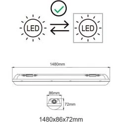 LUTECE-ARC Boitier étanche Traversant 150cm + 2 Tubes LED 2x24W 4800lm 6500K 7 LUTECE-ARC Boitier étanche Traversant 150cm + 2 Tubes LED 2x24W 4800lm 6500K -Promos Réglette & réglette LED Boutique 43459269 4