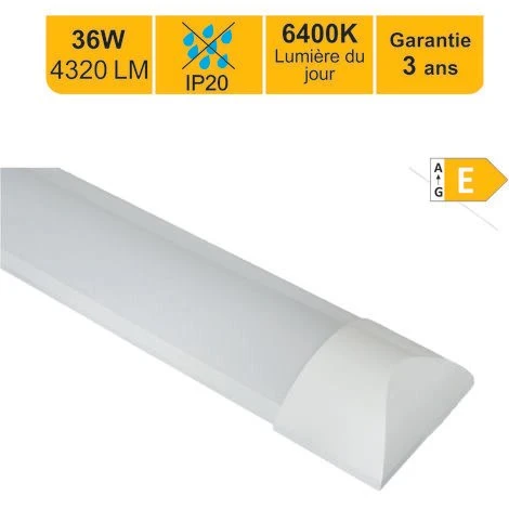 LUTECE-ARC Réglette LED Intégrée IP20 36W 4320lm - 6500K Lumière Du Jour 1 LUTECE-ARC Réglette LED Intégrée IP20 36W 4320lm - 6500K Lumière Du Jour