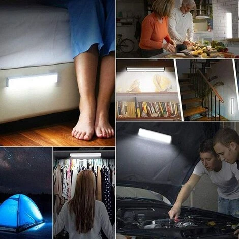 Lampe Led Detecteur De Mouvement Interieur Lumière Armoire 10 LEDs Spot Sans Fil, Lampe De Placard LED éclairage Led à Piles Avec Bande Magnétique, Veilleuse Enfant Escaliers Couloir Lot De 3 Irisfr(lumière Blanche) 5 Lampe Led Detecteur De Mouvement Interieur Lumière Armoire 10 LEDs Spot Sans Fil, Lampe De Placard LED éclairage Led à Piles Avec Bande Magnétique, Veilleuse Enfant Escaliers Couloir Lot De 3 Irisfr(lumière Blanche) – Image 5