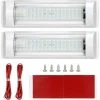 SUN FLOWERIT Éclairage Intérieur, Lampes LED De Plafonnier, Éclairage De Toit 12V-80V 72 LED 6000K Pour Camping Car/Remorque/Camionnette/Bateau Avec Interrupteur Marche/arrêt Blanc(2 Pcs)
