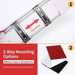 SUN FLOWERIT Éclairage Intérieur, Lampes LED De Plafonnier, Éclairage De Toit 12V-80V 72 LED 6000K Pour Camping Car/Remorque/Camionnette/Bateau Avec Interrupteur Marche/arrêt Blanc(2 Pcs) 8 SUN FLOWERIT Éclairage Intérieur, Lampes LED De Plafonnier, Éclairage De Toit 12V-80V 72 LED 6000K Pour Camping Car/Remorque/Camionnette/Bateau Avec Interrupteur Marche/arrêt Blanc(2 Pcs) -Promos Réglette & réglette LED Boutique 45225326 4