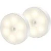 VERSAILLESFR Veilleuse Led, Magnétique Lampe Detecteur De Mouvement Interieur Avec Tampons Adhésifs Gratuits, Coller N'importe Où, Capteur Sans Fil USB Rechargeable | Blanc Chaud | Paquet De 2 -Versailles
