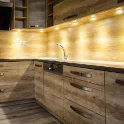 VERSAILLESFR Lampe De Placard LED Éclairage, Versailles Spot LED Intérieur, Rond Ultra Slim Blanc Chaud 3000K, Pour Salle De Bain, Toilette, Cuisine, Salon, Couloi, Lot De 4 [Classe énergétique A++] -Promos Réglette & réglette LED Boutique 45801361 4