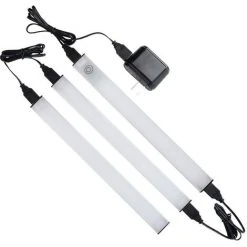 VERSAILLESFR Lampe LED Cuisine Sous Meuble, 3 Pièces Versailles Dimmable Eclairage Placard 27cm 1200LM LED 220v Adhesif Pour Armoire Meuble Vitrine Bibliothèque Penderie [Classe énergétique A+++] -Promos Réglette & réglette LED Boutique 45801362 3