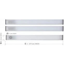 VERSAILLESFR Lampe LED Cuisine Sous Meuble, 3 Pièces Versailles Dimmable Eclairage Placard 27cm 1200LM LED 220v Adhesif Pour Armoire Meuble Vitrine Bibliothèque Penderie [Classe énergétique A+++] -Promos Réglette & réglette LED Boutique 45801362 4