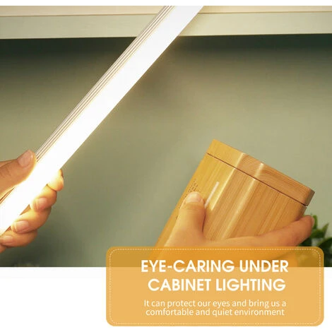 ASUPERMALL Éclairage Sous Armoire Activé Par Vague De Main Bricolage Autocollant Sous Éclairage De Comptoir Aimant Mural Barre Lumineuse Usb Capteur De Mouvement Veilleuse Pour Placards Cuisine Escaliers Placard, 20cm, Blanc Chaud - 20cm, Blanc Chaud 4 ASUPERMALL Éclairage Sous Armoire Activé Par Vague De Main Bricolage Autocollant Sous Éclairage De Comptoir Aimant Mural Barre Lumineuse Usb Capteur De Mouvement Veilleuse Pour Placards Cuisine Escaliers Placard, 20cm, Blanc Chaud - 20cm, Blanc Chaud – Image 4