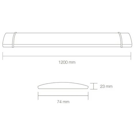 NOVOLIGHT REGLETTE LED 40W 4000LM 120CM 6000°K - 6000 2 NOVOLIGHT REGLETTE LED 40W 4000LM 120CM 6000°K - 6000 – Image 2