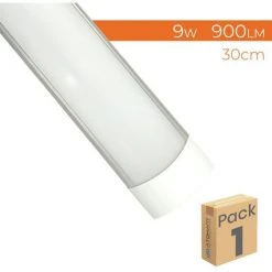 LED ATOMANT SL Réglette LED De Surface Slim 30cm 9W 900LM | Blanc Froid 6500K - Pack 1 Pce. - Blanc Froid 6500K