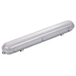 OPTONICA FIXTURE FOR ONE SIDE POWER LED TUBE T8 1*60CM - STAINLESS STEEL CLIPS