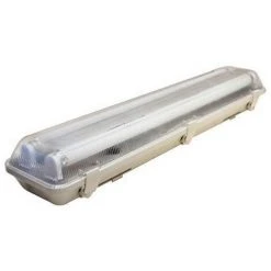 OPTONICA FIXTURE FOR ONE SIDE POWER LED TUBE T8 2*150CM - STAINLESS STEEL CLIPS
