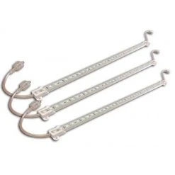 GREENSENSATION Lot De 3 Réglettes à LED 1m IP65 Blanc Chaud Support Aluminium