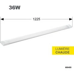 DEBFLEX REGLETTE SLIM LED IP65 1200MM SMD 36W 3000K 2800LM