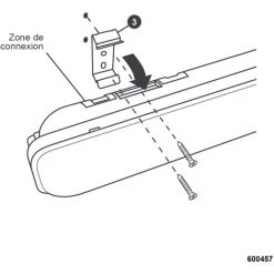 Promos Réglette & réglette LED Boutique 21 DEBFLEX REGLETTE LED IP65 1200MM SMD 36W 3000K 3000LM