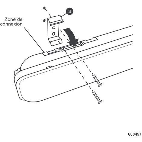 DEBFLEX REGLETTE LED IP65 1200MM SMD 36W 3000K 3000LM 1 DEBFLEX REGLETTE LED IP65 1200MM SMD 36W 3000K 3000LM