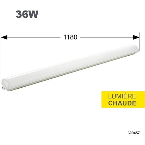 DEBFLEX REGLETTE LED IP65 1200MM SMD 36W 3000K 3000LM 2 DEBFLEX REGLETTE LED IP65 1200MM SMD 36W 3000K 3000LM – Image 2