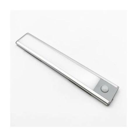 SILAMP Réglette LED Rechargeable USB 24cm IP40 Avec Détecteur De Mouvement - Blanc Neutre 4000K - 5500K 1 SILAMP Réglette LED Rechargeable USB 24cm IP40 Avec Détecteur De Mouvement - Blanc Neutre 4000K - 5500K