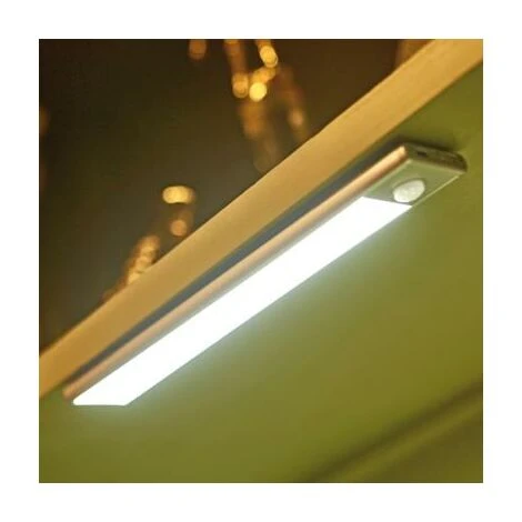 SILAMP Réglette LED Rechargeable USB 24cm IP40 Avec Détecteur De Mouvement - Blanc Neutre 4000K - 5500K 2 SILAMP Réglette LED Rechargeable USB 24cm IP40 Avec Détecteur De Mouvement - Blanc Neutre 4000K - 5500K – Image 2