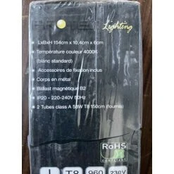 [PRO.TEC] Reglette Fluo Double 2x58W Interieur 1540x83x43mm Avec Tubes 4000K Et Ballast 230V B2 IP20 PROTEC CORAIL258 -Promos Réglette & réglette LED Boutique 50295811 5