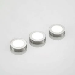 ARCCHIO LED Lampes Sous Meuble à Intensité Variable 'Vilam' En Aluminium Pour Salon & Salle à Manger - Nickel -Promos Réglette & réglette LED Boutique 50741068 3