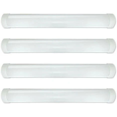 ECLAIRAGE DESIGN Lot De 4 Réglettes LED Extra Plate LINE 18W IP40 1800Lm 60cm | Température De Couleur: Blanc Neutre 4000K 1 ECLAIRAGE DESIGN Lot De 4 Réglettes LED Extra Plate LINE 18W IP40 1800Lm 60cm | Température De Couleur: Blanc Neutre 4000K