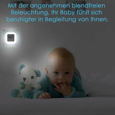 ABCRITAL Veilleuse Led À Intensité Variable Avec Capteur De Mouvement Lot De 2 Douilles De Veilleuse Luminosité Réglable En Continu 3 Modes (Auto/On/Off) Lumière D'Orientation Chambre D'Enfant Couloir Escalier Blanc 5 ABCRITAL Veilleuse Led À Intensité Variable Avec Capteur De Mouvement Lot De 2 Douilles De Veilleuse Luminosité Réglable En Continu 3 Modes (Auto/On/Off) Lumière D'Orientation Chambre D'Enfant Couloir Escalier Blanc – Image 5