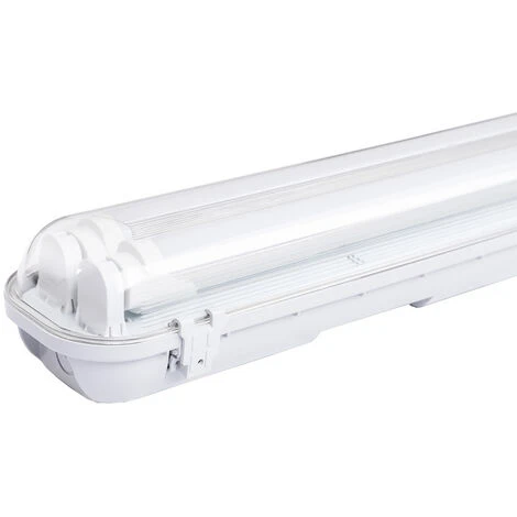 Hengda Réglette Lumineuse LED 150cm 24W - Blanc Froid 4000K-4500K - Double Tube 1 Hengda Réglette Lumineuse LED 150cm 24W - Blanc Froid 4000K-4500K - Double Tube