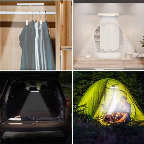 LITZEE Lumière Armoire Avec Détecteur, Lampe Détecteur De Mouvement, Veilleuse 10 LED Avec Bande Magnétique, Alimenté Par USB(Sans Fil), Lumière Automatique D'Armoire Placard Cabinet 5 LITZEE Lumière Armoire Avec Détecteur, Lampe Détecteur De Mouvement, Veilleuse 10 LED Avec Bande Magnétique, Alimenté Par USB(Sans Fil), Lumière Automatique D'Armoire Placard Cabinet – Image 5