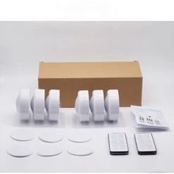 THSINDE Lampe De Placard Rechargeable USB, Veilleuse LED 6PCS Avec Contrôle Tactile Luminosité, Spot LED Murale Avez 2 Telecommande Sans Fil, Lampes Armoire Veilleuse Pour Escalier Vitrines Cabinet 7 THSINDE Lampe De Placard Rechargeable USB, Veilleuse LED 6PCS Avec Contrôle Tactile Luminosité, Spot LED Murale Avez 2 Telecommande Sans Fil, Lampes Armoire Veilleuse Pour Escalier Vitrines Cabinet -Promos Réglette & réglette LED Boutique 52581433 3