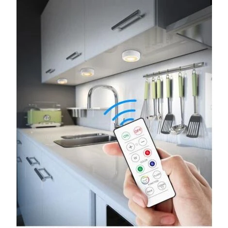 THSINDE Lampe De Placard Rechargeable USB, Veilleuse LED 6PCS Avec Contrôle Tactile Luminosité, Spot LED Murale Avez 2 Telecommande Sans Fil, Lampes Armoire Veilleuse Pour Escalier Vitrines Cabinet 5 THSINDE Lampe De Placard Rechargeable USB, Veilleuse LED 6PCS Avec Contrôle Tactile Luminosité, Spot LED Murale Avez 2 Telecommande Sans Fil, Lampes Armoire Veilleuse Pour Escalier Vitrines Cabinet – Image 5