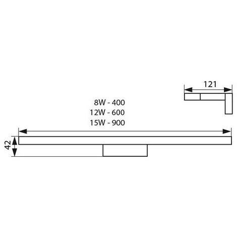 KANLUX Applique Réglette étanche IP44 60cm LED 12W Salle De Bain - Blanc Naturel 4000K 2 KANLUX Applique Réglette étanche IP44 60cm LED 12W Salle De Bain - Blanc Naturel 4000K – Image 2