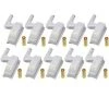 Fei Yu LED Charnière Lumière Universelle Maison Cuisine Bureau Porte Lumière Hôtel Armoire Placard Commutateur Automatique Cool Blanc Éclairage Lampe Placard Nuit Lumière (batterie Non Incluse, 10 PCS)