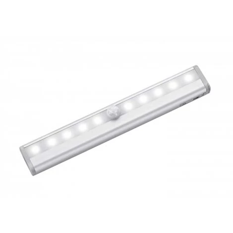 SUPERLED Réglette LED 2W Sur Piles à Détecteur - Blanc Du Jour 6000K 1 SUPERLED Réglette LED 2W Sur Piles à Détecteur - Blanc Du Jour 6000K