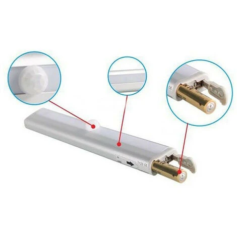 SUPERLED Réglette LED 2W Sur Piles à Détecteur - Blanc Du Jour 6000K 4 SUPERLED Réglette LED 2W Sur Piles à Détecteur - Blanc Du Jour 6000K – Image 4
