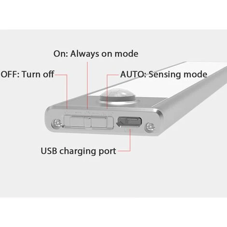 SUPERSELLER LED Détecteur De Mouvement Placard Lumière Super Lumineux Armoire Lumière Sans Fil Veilleuse Pour Tiroir Armoire Cuisine Couloir - 40,5 Cm 5 SUPERSELLER LED Détecteur De Mouvement Placard Lumière Super Lumineux Armoire Lumière Sans Fil Veilleuse Pour Tiroir Armoire Cuisine Couloir - 40,5 Cm – Image 5