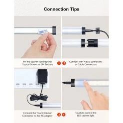 TECKIN Réglette LED Orientable Avec Bouton Tactile 12W 4000K 800LM 80Ra Éclairage Plan De Travail Cuisine Atelier Armoire Placard UL22 -Promos Réglette & réglette LED Boutique 53503518 4