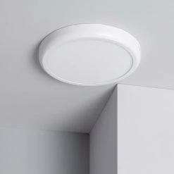 LEDKIA Plafonnier LED Rond Métal 24W Design White Ø300mm Downlight Blanc Neutre 4000K - 4500K - Blanc Neutre 4000K - 4500K