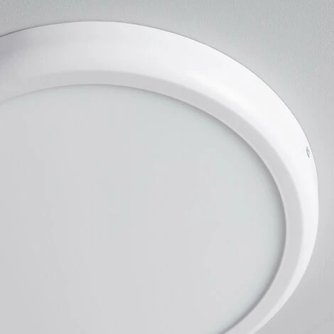 LEDKIA Plafonnier LED Rond Métal 24W Design White Ø300mm Downlight Blanc Neutre 4000K - 4500K - Blanc Neutre 4000K - 4500K 3 LEDKIA Plafonnier LED Rond Métal 24W Design White Ø300mm Downlight Blanc Neutre 4000K - 4500K - Blanc Neutre 4000K - 4500K – Image 3