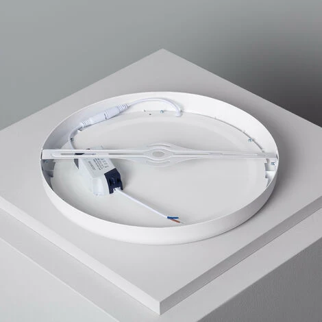 LEDKIA Plafonnier LED Rond Métal 24W Design White Ø300mm Downlight Blanc Neutre 4000K - 4500K - Blanc Neutre 4000K - 4500K 5 LEDKIA Plafonnier LED Rond Métal 24W Design White Ø300mm Downlight Blanc Neutre 4000K - 4500K - Blanc Neutre 4000K - 4500K – Image 5