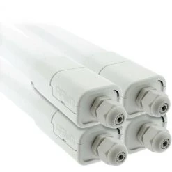 ARUM LIGHTING Lot De 4 Reglettes LED Etanche 24W 120cm IP65 PANAMA | Température De Couleur: Blanc Neutre 4000K