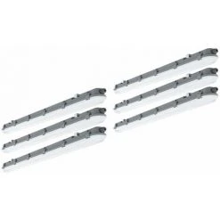 ETC-SHOP Plafonniers LED Pour Chambre étanche 120 Cm Lampes Pour Chambre étanche LED 120 Cm Lampes De Garage Tube LED, Connexion En Série, 1x LED 36 Watts 4320 Lumen Blanc Froid, Lot De 6
