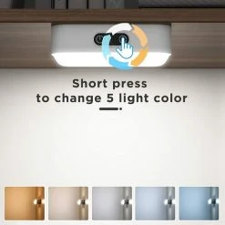 Betterlife LED Lampe De Placard Dimmable Rechargeable 2000mAh Sans Fil, Lumière Réglette Led Avec 5 Couleurs D'éclairage Pour Armoire Placard Cuisine -Promos Réglette & réglette LED Boutique 55240437 5