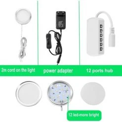 READCLY Lampe Sous Meuble LED Eclairage Sous Placard Vitrine Spot Encastrable 16W Pour Placard Meuble Cabinet Cuisine Blanc Froid 6000K (Lot De 8) 8 READCLY Lampe Sous Meuble LED Eclairage Sous Placard Vitrine Spot Encastrable 16W Pour Placard Meuble Cabinet Cuisine Blanc Froid 6000K (Lot De 8) -Promos Réglette & réglette LED Boutique 55679161 4