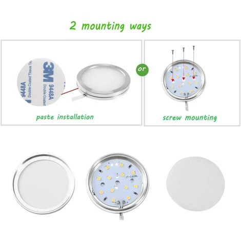 READCLY Lampe Sous Meuble LED Eclairage Sous Placard Vitrine Spot Encastrable 16W Pour Placard Meuble Cabinet Cuisine Blanc Froid 6000K (Lot De 8) 5 READCLY Lampe Sous Meuble LED Eclairage Sous Placard Vitrine Spot Encastrable 16W Pour Placard Meuble Cabinet Cuisine Blanc Froid 6000K (Lot De 8) – Image 5