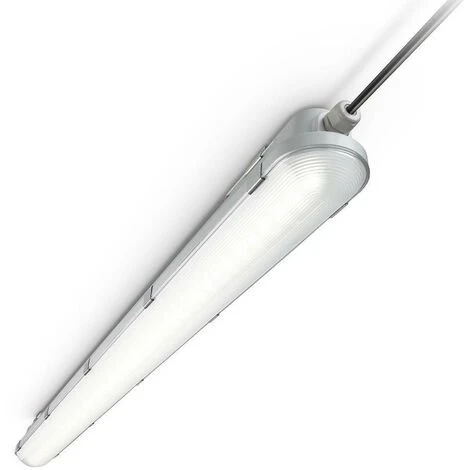 Philips LED Étanche Réglette Coreline WT120C 42.9W 6000lm - 840 Blanc Froid | 150cm - Équivalent 2x58W 1 Philips LED Étanche Réglette Coreline WT120C 42.9W 6000lm - 840 Blanc Froid | 150cm - Équivalent 2x58W