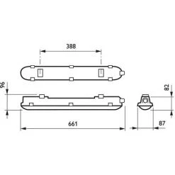 Philips LED Étanche Réglette Coreline WT120C 19W 1800lm - 840 Blanc Froid | 60cm - Équivalent 2x18W -Promos Réglette & réglette LED Boutique 55934940 5